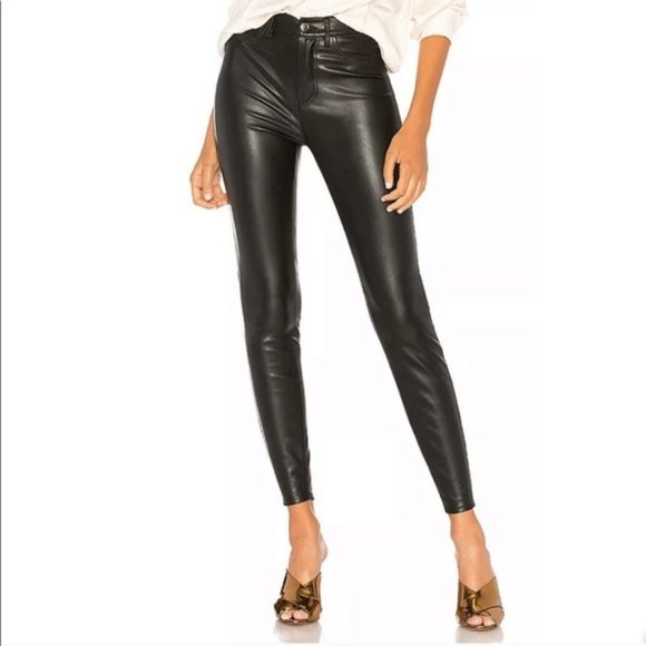 Free People Pants - Free People Long And Lean Faux Leather Pants